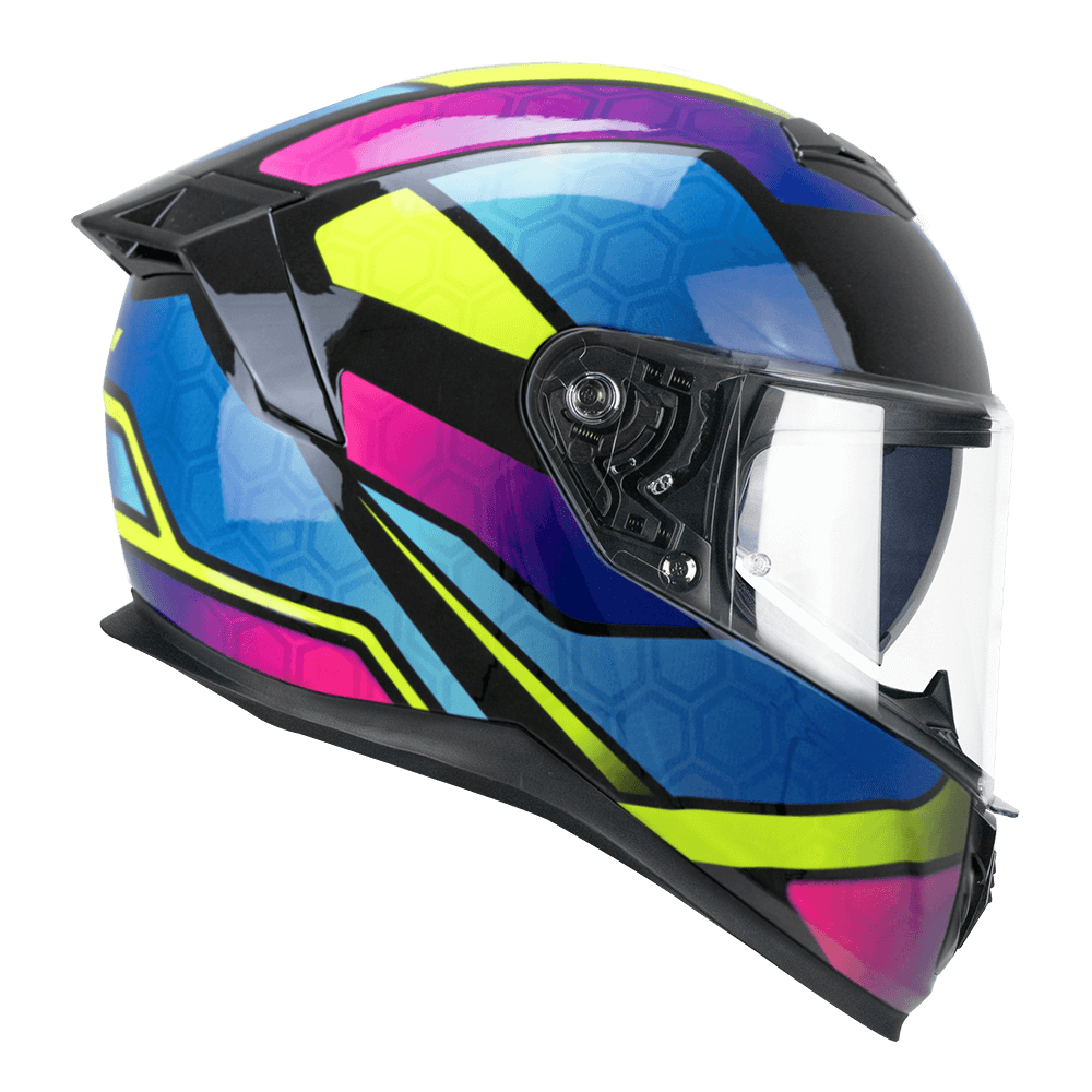 Colorazione Rosa Azzurro Giallo fluo