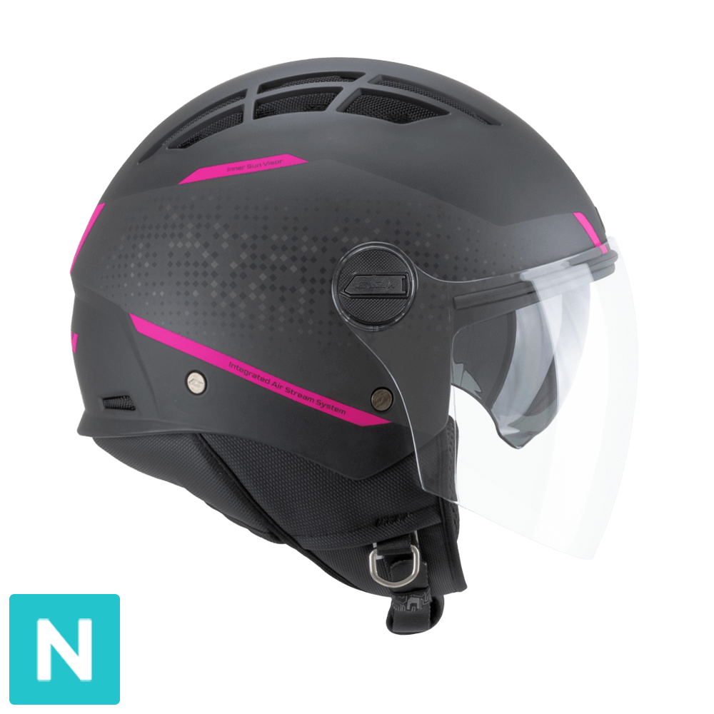 Colorazione Nero Fucsia fluo opaco