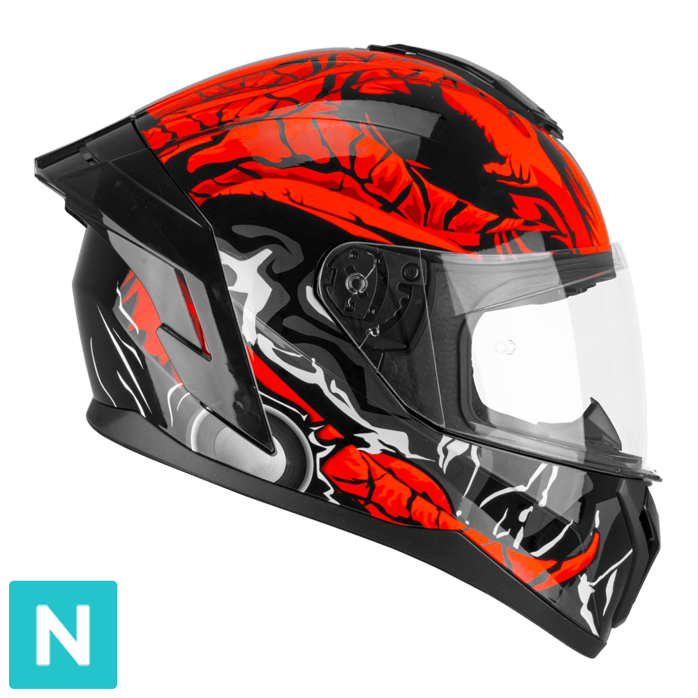 Colorazione Nero Rosso fluo