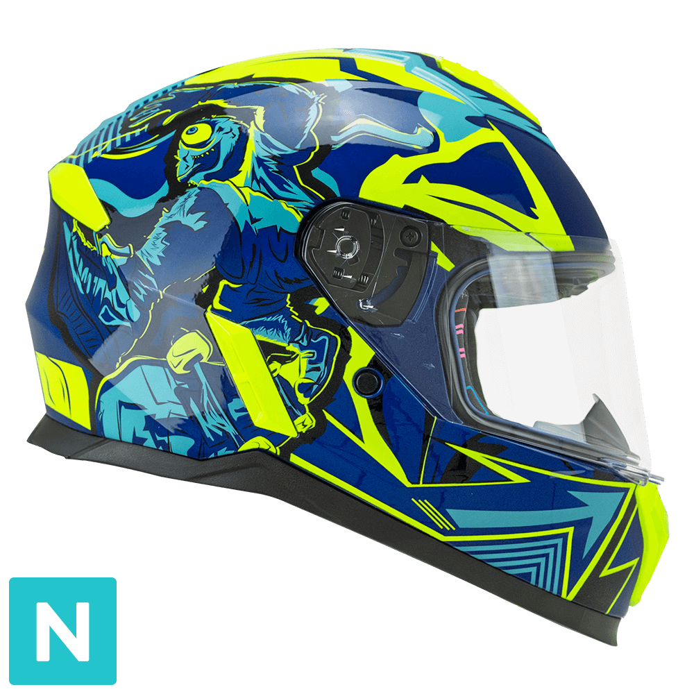 Colorazione Blu Giallo fluo