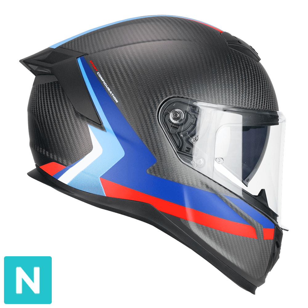 Colorazione Carbon Blu Rosso opaco